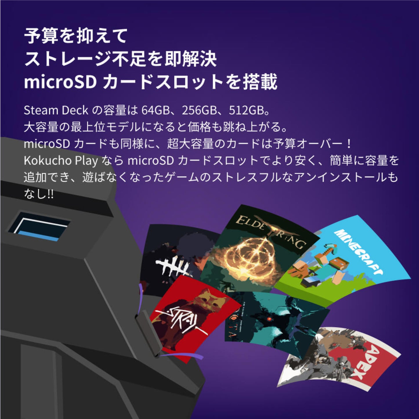 Steam Deck ドック コクチョープレー